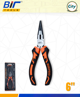৬ ইঞ্চি নোজ প্লায়ারস প্রো কুয়ালিটি কালো নিকেল ক্রোমিয়াম স্টিলের পেশাদার মানের হেভি কাটিং প্লাস_img_0