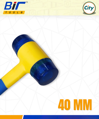 ২ মাথার ম্যালেট হাতুড়ি ফাইবার গ্লাসের হাতল সহ ৪০ মিমি সাইজের হেভি হ্যামার_img_1