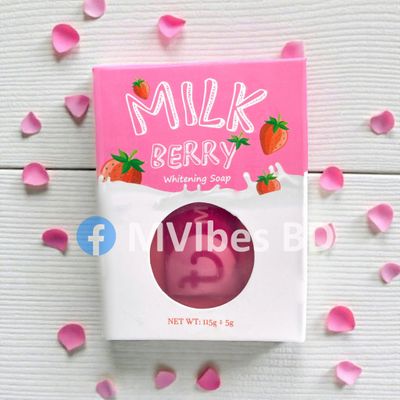 MVibes Milk Berry Soap