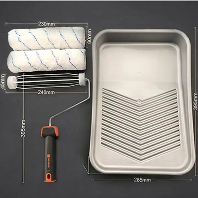 HARDEN 9" 4Pcs Roller Brush Set Cost-effective smart paint roller, painting rollers and brushes, microfiber paint roller set; 620134_img_5