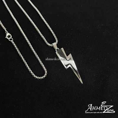 Thunderbolt Charm Pendant (Black Edition)_img_0