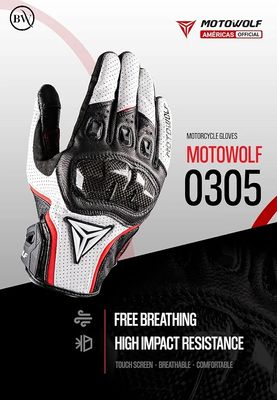 Premium Riding Full Finger Hand Gloves Motowolf 0305_img_6