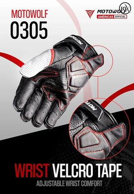 Premium Riding Full Finger Hand Gloves Motowolf 0305_img_7