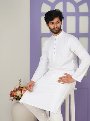Classic White Regular Fit Panjabi_img_1