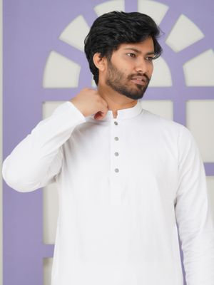 Classic White Regular Fit Panjabi_img_2