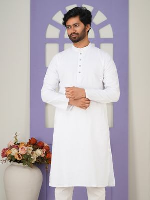 Classic White Regular Fit Panjabi_img_3