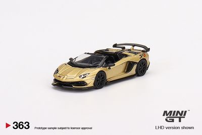 Mini GT 363 Lamborghini Aventador SVJ Roadster Oro Elios_img_0