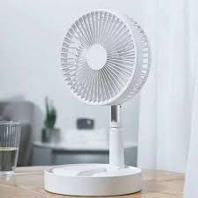 Portable Fan with Remote Controller,Foldable Adjustable Higth,4 Speeds,Floor 7200mAh Rechargeable Fan,Summer Cooler for Camping_img_1