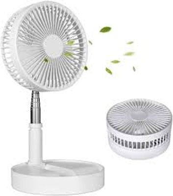 Portable Fan with Remote Controller,Foldable Adjustable Higth,4 Speeds,Floor 7200mAh Rechargeable Fan,Summer Cooler for Camping_img_3