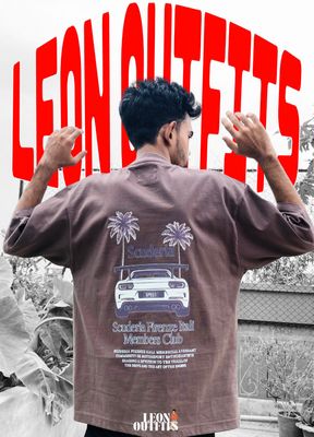 [ PREMIUM EDITON ] Men’s Oversized Heavyweight Drop Shoulder T-Shirt in Rose Ebony_img_0