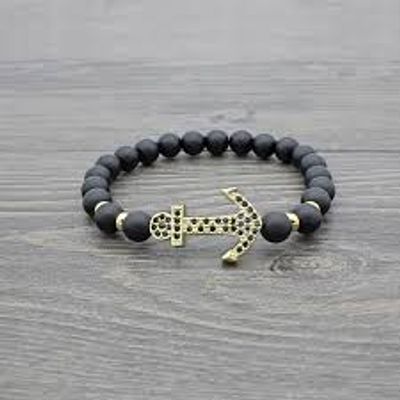 Lava Stone Aromatherapy Beaded Bracelet_img_1