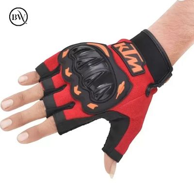 Premium Riding Half Finger Hand Gloves KTM Brand_img_2