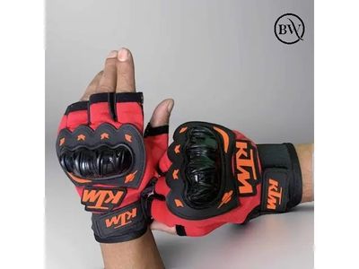 Premium Riding Half Finger Hand Gloves KTM Brand_img_3