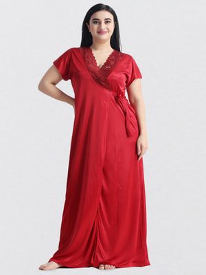 ৬-পিস প্রিমিয়াম নাইট ওয়্যার সেট (মেরুন)_img_1
