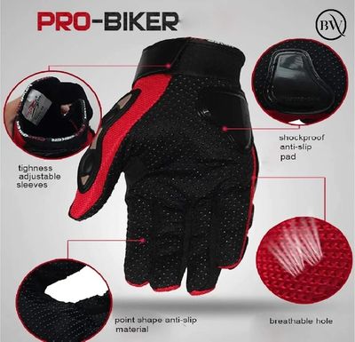 Premium Riding Full Finger Hand Gloves Pro Biker Brand_img_4