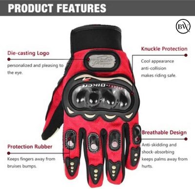 Premium Riding Full Finger Hand Gloves Pro Biker Brand_img_5