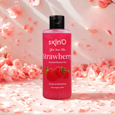 Skino Strawberry Scented Shower Gel 220ml – Refresh and Nourish Your Skin Naturally_img_1