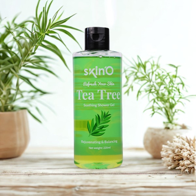 Skino Tea Tree Soothing Shower Gel 220ml – Calm and Refresh Your Skin Naturally_img_1