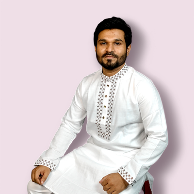 Elite embroidered white panjabi_img_0