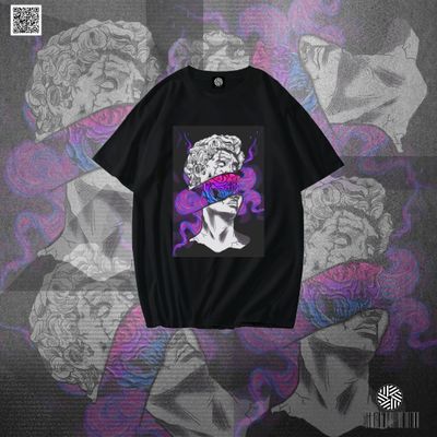 David Smoke Oversized Drop Shoulder T-Shirt – Black_img_0