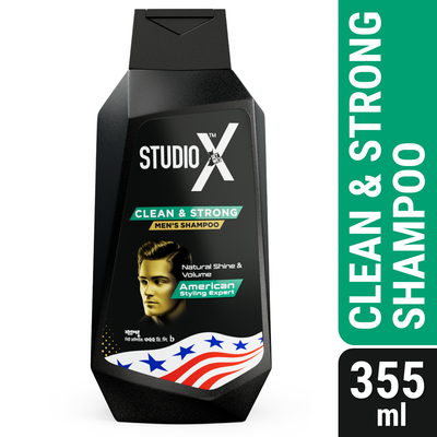 Studio X Clean & Strong Shampoo for Men 355ml (MRP: 480tk)_img_0