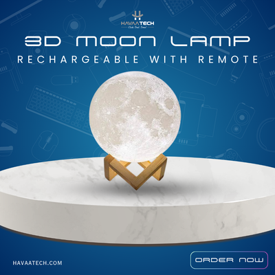 Rechargeable 3D Moon Lamp - 18CM_img_0