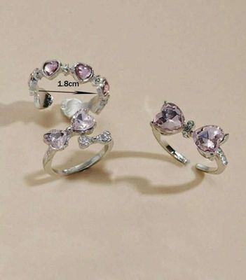3pcs Bow Finger Ring Set_img_0