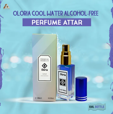 Cool Water Perfume Attar - 6ml of Alcohol-Free Fragrance - Dive into a Refreshing and Invigorating Scent_img_0