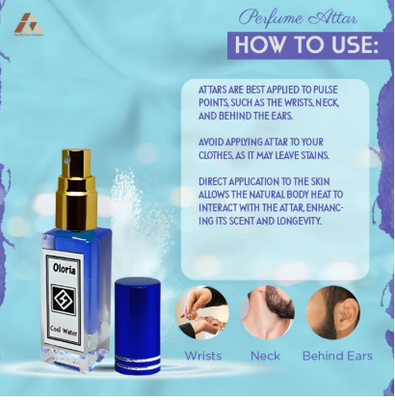 Cool Water Perfume Attar - 6ml of Alcohol-Free Fragrance - Dive into a Refreshing and Invigorating Scent_img_2