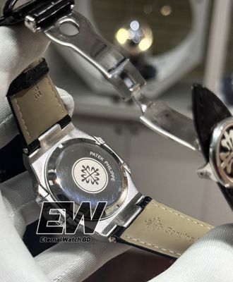 PATEK NAUTILUS RG CASE BLACK DIAL BLACK BELT_img_1