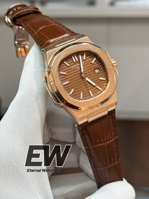 PATEK NAUTILUS RG CASE BROWN DIAL BROWN BELT_img_0