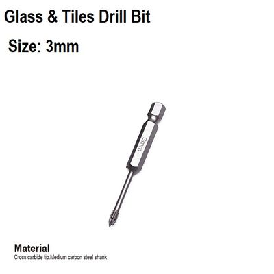 HARDEN Glass & Tiles Drill Bit ( 3 | 4 | 5 | 6 | 7 | 8 | 10 | 12mm ), porcelain marble tile glass drilling Hex shank cross tip drill bit; 613103 - 613112_img_8