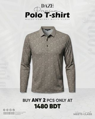 PL33F China Micro Spandex Full Sleeve Polo_img_3