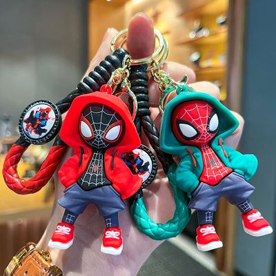 3D Spider-Man Keychain for Boys – Premium Rubber Key Ring_img_2