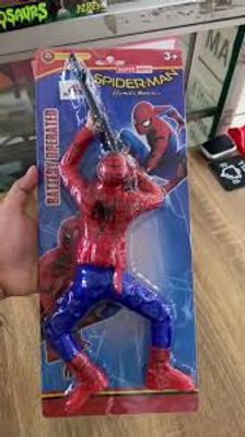 Battery Operated Spider-Man Climbing Toy – Sound & Light Super Hero Toy_img_1