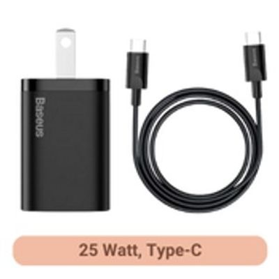 Baseus Super Si Quick Charger 1C 25W US Sets With Mini Cable Type-C_img_0