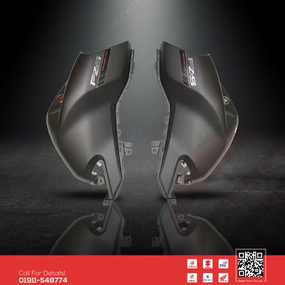 Tanky Box for Yamaha FZS V4 (Matte Black, Red Sticker) bike._img_0