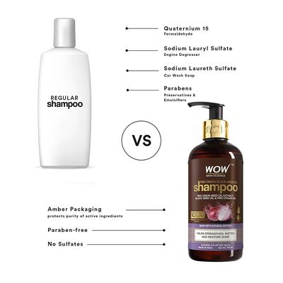 WOW Skin Science Red Onion Black Seed Oil Shampoo with Red Onion Seed Oil Extract_img_2