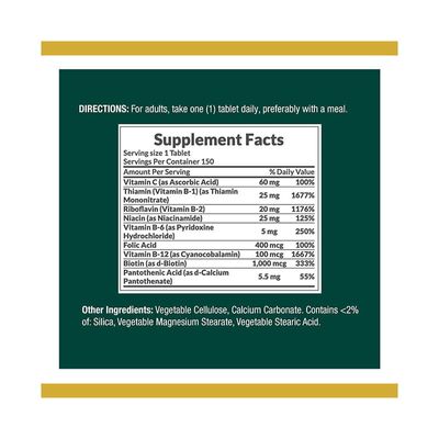 Nature’s Bounty Super B-Complex with Folic Acid Plus Vitamin-C_img_1
