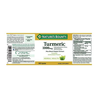 Nature’s Bounty Turmeric 1000mg Plus Black Pepper Extract_img_1
