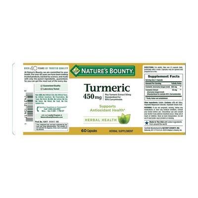 Nature’s Bounty Turmeric Curcumin 450mg_img_1