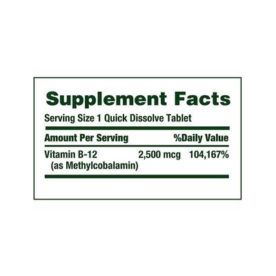 Nature’s Bounty Vitamin B-12 2500mcg_img_1