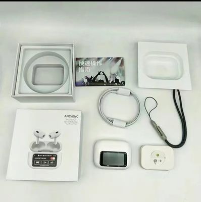 A9 Pro ANC Touch Screen Display Earbuds – White Color_img_1
