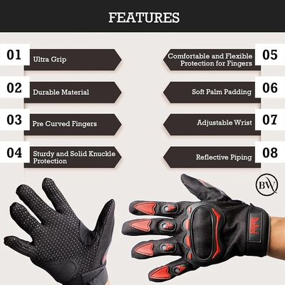 Premium Riding Full Finger Hand Gloves SteelBird_img_5