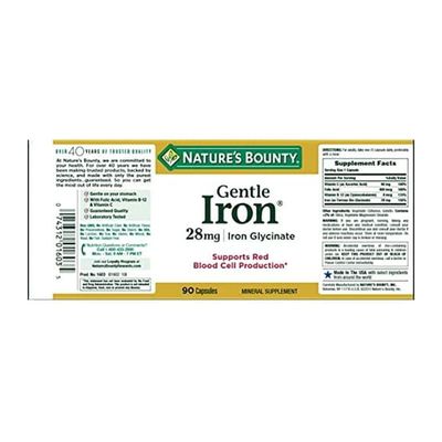 Nature’s Bounty Gentle Iron 28 mg_img_1