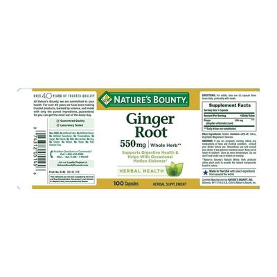 Nature’s Bounty Ginger Root 550 mg_img_1
