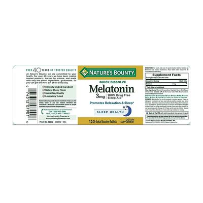 Nature’s Bounty Melatonin 3mg_img_1