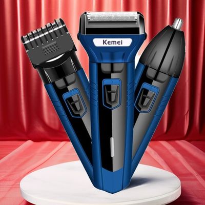 Kemei KM-6330 3-in-1 Hair Shaving Machine Grooming Kit_img_0