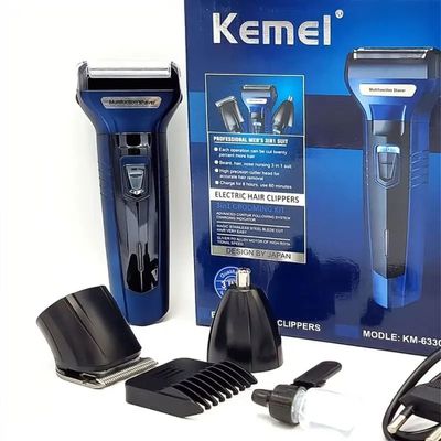 Kemei KM-6330 3-in-1 Hair Shaving Machine Grooming Kit_img_5