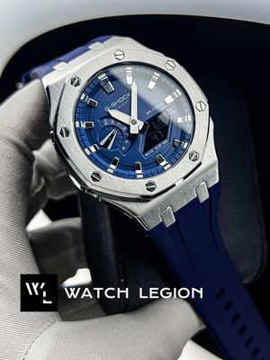 GSHOCK GMA 2100 AAA BLUE BELT SILVER BODY_img_0